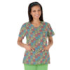 "Doodle" V-Neck Jockey Scrubs Top